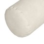 Cojines Bolster 2 pcs Crema Ø 15 x 40 cm Tela de pana