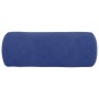 Cojines Bolster 2 pcs Azul Policía Ø 15 x 40 cm Tela de pana