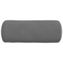 Cojines Bolster 2 pcs Gris oscuro Ø 15 x 40 cm