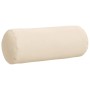 Cojines Bolster 2 pcs Beige Ø 15 x 40 cm Tela de microfibra
