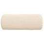 Cojines Bolster 2 pcs Beige Ø 15 x 40 cm Tela de microfibra