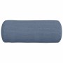 Cojines Bolster 2 pcs Azul Ø 15 x 40 cm Tela de pana