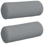 Cojines Bolster 2 pcs Gris Claro Ø 25 x 70 cm tela