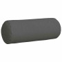 Cojines Bolster 2 pcs Gris oscuro Ø 25 x 70 cm tela