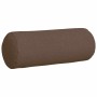 Cojines Bolster 2 pcs Marrón Ø 25 x 70 cm tela