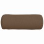 Cojines Bolster 2 pcs Marrón Ø 25 x 70 cm tela