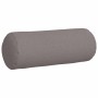 Cojines Bolster 2 pcs Taupé Ø 25 x 70 cm tela