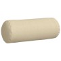 Cojines Bolster 2 pcs Crema Ø 25 x 70 cm tela
