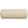 Cojines Bolster 2 pcs Crema Ø 25 x 70 cm tela