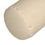 Cojines Bolster 2 pcs Crema Ø 25 x 70 cm tela