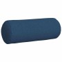 Cojines Bolster 2 pcs Azul Ø 25 x 70 cm tela
