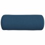 Cojines Bolster 2 pcs Azul Ø 25 x 70 cm tela