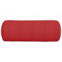Cojines Bolster 2 pcs Rojo Ø 25 x 70 cm tela
