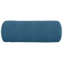 Cojines Bolster 2 pcs Azul Ø 25 x 70 cm Tela de pana