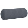 Cojines Bolster 2 pcs Gris oscuro Ø 25 x 70 cm Tela de pana