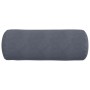 Cojines Bolster 2 pcs Gris oscuro Ø 25 x 70 cm Tela de pana