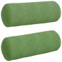 Cojines Bolster 2 pcs Verde claro Ø 25 x 70 cm Tela de pana