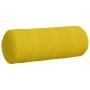Cojines Bolster 2 pcs Amarillo Ø 25 x 70 cm Tela de pana