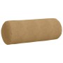 Cojines Bolster 2 pcs Marrón Ø 25 x 70 cm Tela de pana