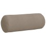 Cojines Bolster 2 pcs Taupé Ø 25 x 70 cm Tela de microfibra