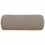 Cojines Bolster 2 pcs Taupé Ø 25 x 70 cm Tela de microfibra