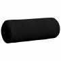 Cojines Bolster 2 pcs Negro Ø 25 x 70 cm Tela de microfibra