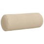 Cojines Bolster 2 pcs Crema Ø 25 x 70 cm Tela de microfibra