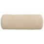 Cojines Bolster 2 pcs Crema Ø 25 x 70 cm Tela de microfibra