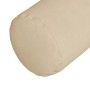 Cojines Bolster 2 pcs Crema Ø 25 x 70 cm Tela de microfibra