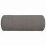 Cojines Bolster 2 pcs Gris Claro Ø 25 x 70 cm Tela de pana