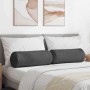 Cojines Bolster 2 pcs Gris oscuro Ø 25 x 70 cm Tela de pana en Cojines para sillas y sofás | Comprar online en Foro24