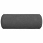 Cojines Bolster 2 pcs Gris oscuro Ø 25 x 70 cm Tela de pana