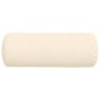 Cojines Bolster 2 pcs Crema Ø 25 x 70 cm Tela de pana