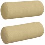 Cojines Bolster 2 pcs Verde grisáceo Ø 25 x 70 cm Tela de pana