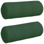 Cojines Bolster 2 pcs Verde oscuro Ø 25 x 70 cm Tela de pana