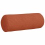 Cojines Bolster 2 pcs Rojo Naranja Ø 25 x 70 cm Tela de pana
