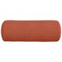 Cojines Bolster 2 pcs Rojo Naranja Ø 25 x 70 cm Tela de pana