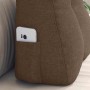 Cojín de Espalda Marrón 45 x 24 x 50 cm tela