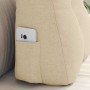 Cojín de Espalda Crema 45 x 24 x 50 cm tela