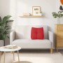 Cojín de Espalda Rojo 45 x 24 x 50 cm tela