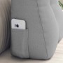 Cojín de Espalda Gris Nube 45 x 24 x 50 cm tela