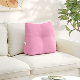 Cojín de Espalda Rosa 45 x 24 x 50 cm tela