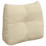 Cojín de Espalda Crema 60 x 24 x 50 cm tela