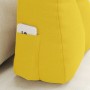 Cojín de Espalda Amarillo Claro 60 x 24 x 50 cm tela