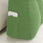 Cojín de Espalda Verde claro 60 x 24 x 50 cm Terciopelo