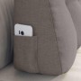 Cojín de Espalda Taupé 80 x 24 x 50 cm tela