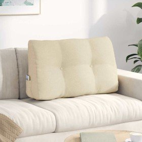 Cojín de Espalda Crema 80 x 24 x 50 cm tela