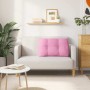 Cojín de Espalda Rosa 80 x 24 x 50 cm tela