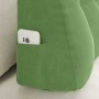Cojín de Espalda Verde claro 80 x 24 x 50 cm Terciopelo