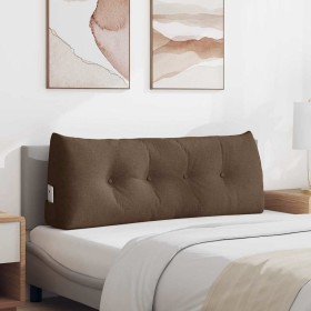 Cojín de Espalda Marrón 120 x 24 x 50 cm tela